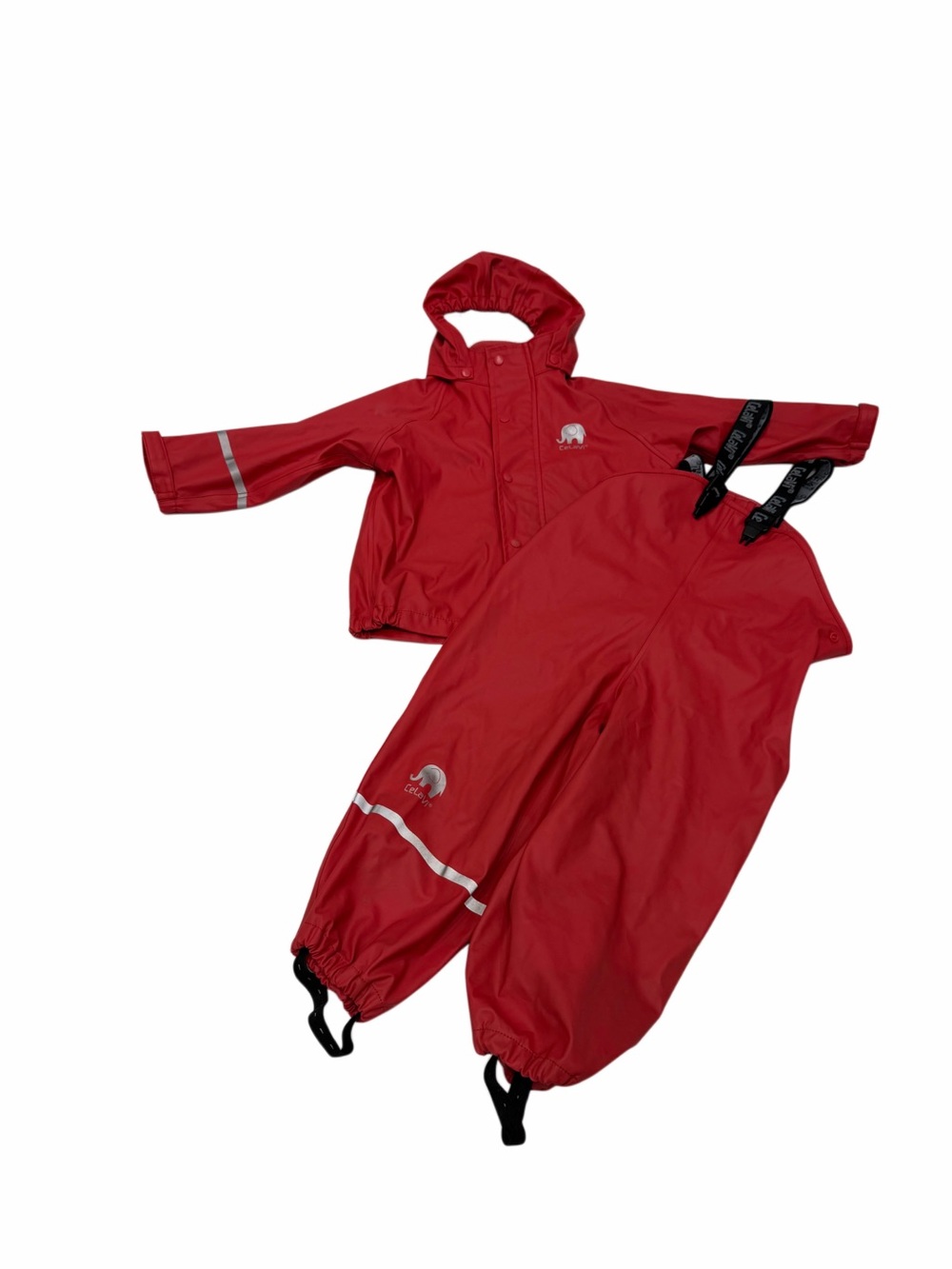 Celavi Kids Rain Set Pants And Jacket  Red Size 2 Years / 90